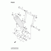 Схема вузла: Важіль прогресії для Suzuki VL1500 Boulevard C90T