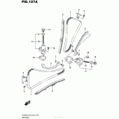 Схема узла: Цепь ГРМ & Натяжитель & Успокоитель для Suzuki DL650 V-Strom
