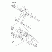 Схема вузла: Важіль прогресії для Suzuki RMX250