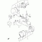 Схема узла: Поворотники для Suzuki VZ800 Marauder