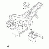 Схема узла: Рама (Model x/y) для Suzuki GS500