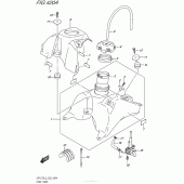 Схема узла: Топливный бак для Suzuki DR-Z70
