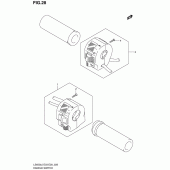Схема вузла: Пульт керування рульовим для Suzuki LS650 Boulevard S40