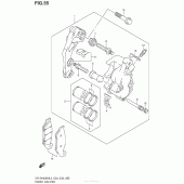 Схема узла: Передний тормозной суппорт для Suzuki DR-Z400 DR-Z400SM