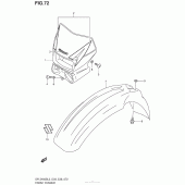 Схема узла: Переднее крыло для Suzuki DR-Z400 DR-Z400S