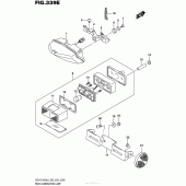 Схема узла: Задний фонарь (Стоп-сигнал) (Gsx-R1000Al6 E33) для Suzuki GSX-R1000