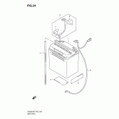 Схема вузла: Акумулятор для Suzuki GS500