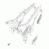 Схема вузла: Бічні панелі (Model r/s) для Suzuki GSX600 Katana