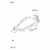 Схема вузла: Бічні панелі (Model k7/k8) для Suzuki AN400 Burgman (EU analogue of SkyWave)