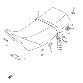 Схема узла: Сиденье (Model n/r p9) для Suzuki TS125