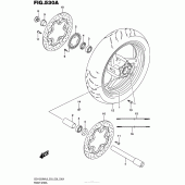 Схема узла: Переднее колесо для Suzuki GSX1300 Hayabusa