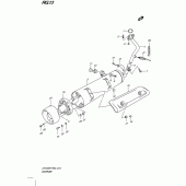 Схема вузла: Вихлопна система для Suzuki UH125 Burgman