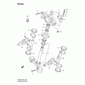 Схема узла: Рулевая траверса (Sv650k8/uk8/ak8/uak8/k9/uk9/ak9/uak9) для Suzuki SV650