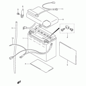 Схема вузла: Акумулятор для Suzuki VS800 Intruder 800