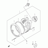 Схема вузла: Фара (Model k1/k2/k3/k4 e24) для Suzuki VL800 Intruder Volusia