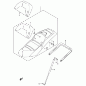 Схема вузла: Сидіння (Model x/y) для Suzuki AN400 Burgman (EU analogue of SkyWave)