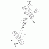Схема вузла: Рульова траверса для Suzuki DR800