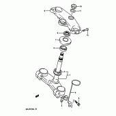 Схема узла: Рулевая траверса (Model l e24) для Suzuki GSX-R1100