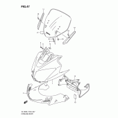 Схема узла: Передний обтекатель для Suzuki DL1000 V-Strom