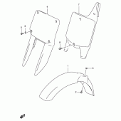 Схема узла: Переднее крыло для Suzuki RM125