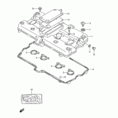 Схема узла: Клапанная крышка для Suzuki GSX600 Katana