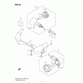 Схема вузла: Turnsignal Lamp (Vzr1800Zl4 E28) для Suzuki VZR1800 Boulevard M109R