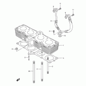 Схема вузла: Циліндр для Suzuki GSX750 Katana