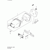 Схема узла: Задний фонарь (Стоп-сигнал) (Dr-z400ey/ek1/ek2/ek3/ek4 e24) для Suzuki DR-Z400 DR-Z400E