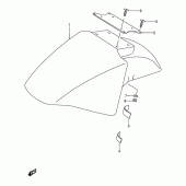 Схема узла: Переднее крыло (Model s/t) для Suzuki GSX600 Katana