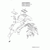 Схема вузла: Заднє крило (Model n/p) для Suzuki DR650 DR650S