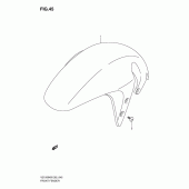 Схема узла: Переднее крыло для Suzuki VZ1500 Intruder M1500