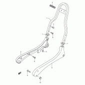 Схема узла: Накладки заднего крыла для Suzuki LS650 Savage