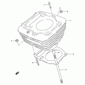 Схема вузла: Циліндр для Suzuki GZ250 Marauder