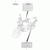 Схема вузла: Інформаційні наклейки (Model k1) для Suzuki GSX750