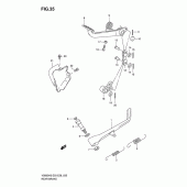 Схема вузла: Заднє гальмо для Suzuki VS800 Boulevard S50