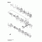 Схема узла: Трансмиссия для Suzuki DR-Z400 DR-Z400SM