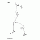 Схема узла: Передний тормозной шланг для Suzuki DL1000 V-Strom