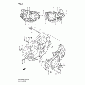 Схема узла: Картер двигателя для Suzuki DR-Z400 DR-Z400S