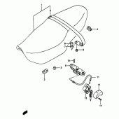 Схема вузла: Сидіння для Suzuki GSF1200 Bandit