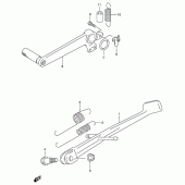 Схема вузла: Підставка для Suzuki RF900