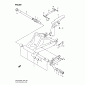 Схема узла: Задний рычаг подвески для Suzuki GSX-R1000