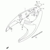 Схема вузла: Бічні панелі (Model w) для Suzuki TL1000
