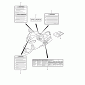 Схема вузла: Інформаційні наклейки для Suzuki GSX1300 Hayabusa