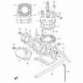 Схема вузла: Циліндр для Suzuki RM125