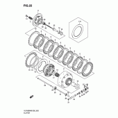 Схема вузла: Зчеплення Suzuki VLR1800 Intruder C1800R/ Boulevard C109R