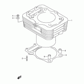 Схема узла: Цилиндр для Suzuki DR250