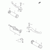 Схема вузла: Ручки керма для Suzuki VS1400 Intruder 1400