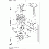 Схема вузла: Carburetor (Dr-Z400Sl5 E33) для Suzuki DR-Z400 DR-Z400S
