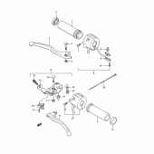 Схема вузла: Пульт керування рульовим (Model g/j) для Suzuki LS650 Savage