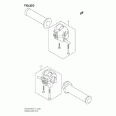 Схема вузла: Дистанційне керування кермом (En125huk4/uzk6) для Suzuki EN125